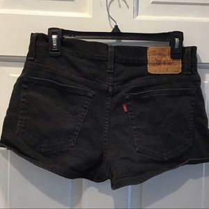 Levi’s Black Denim shorts.